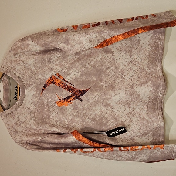 NWT Men's YCAH Trike Camo Fade Pullover Fleece Lined Hunting LONG SLEEVE TOP XL - Picture 6 of 10